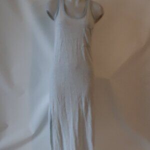 Womens ATM Blue, White Striped Maxi Tank Dress S/P